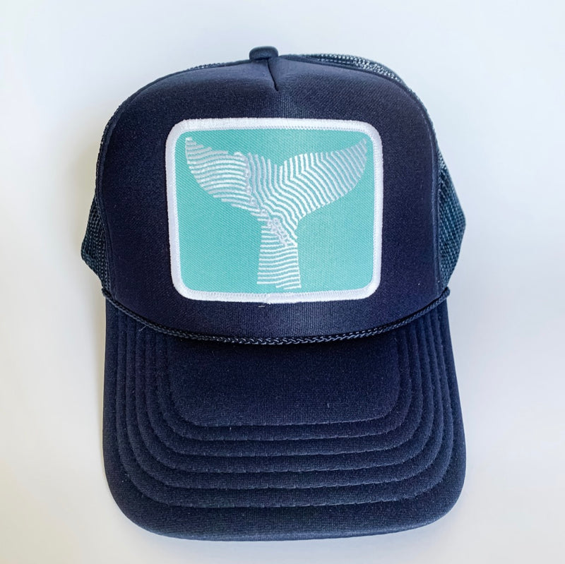 Gray Whale Gin Trucker hat with Patch