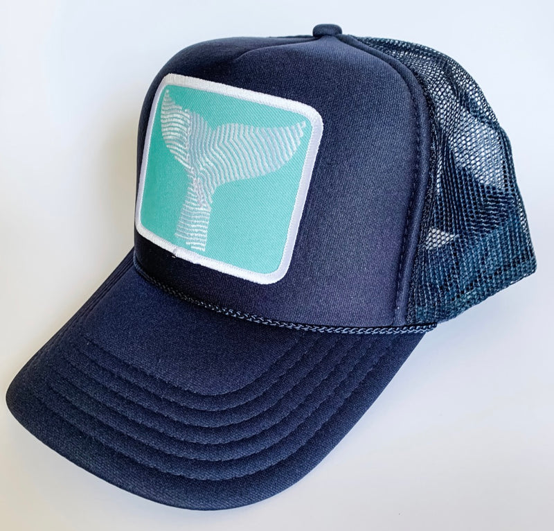 Gray Whale Gin Trucker hat with Patch